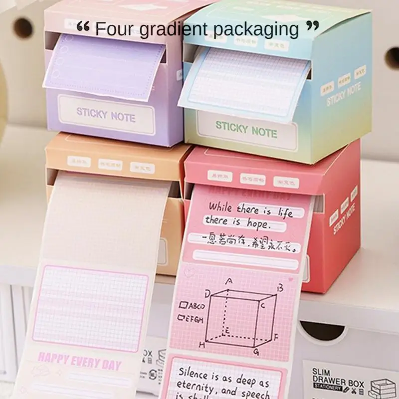 Pull-Out Boxed Notes Van Hoge Kwaliteit Verdikte, Gemakkelijk Te Scheuren, Hoogklevende Notities, Uittrekbare Designnotities