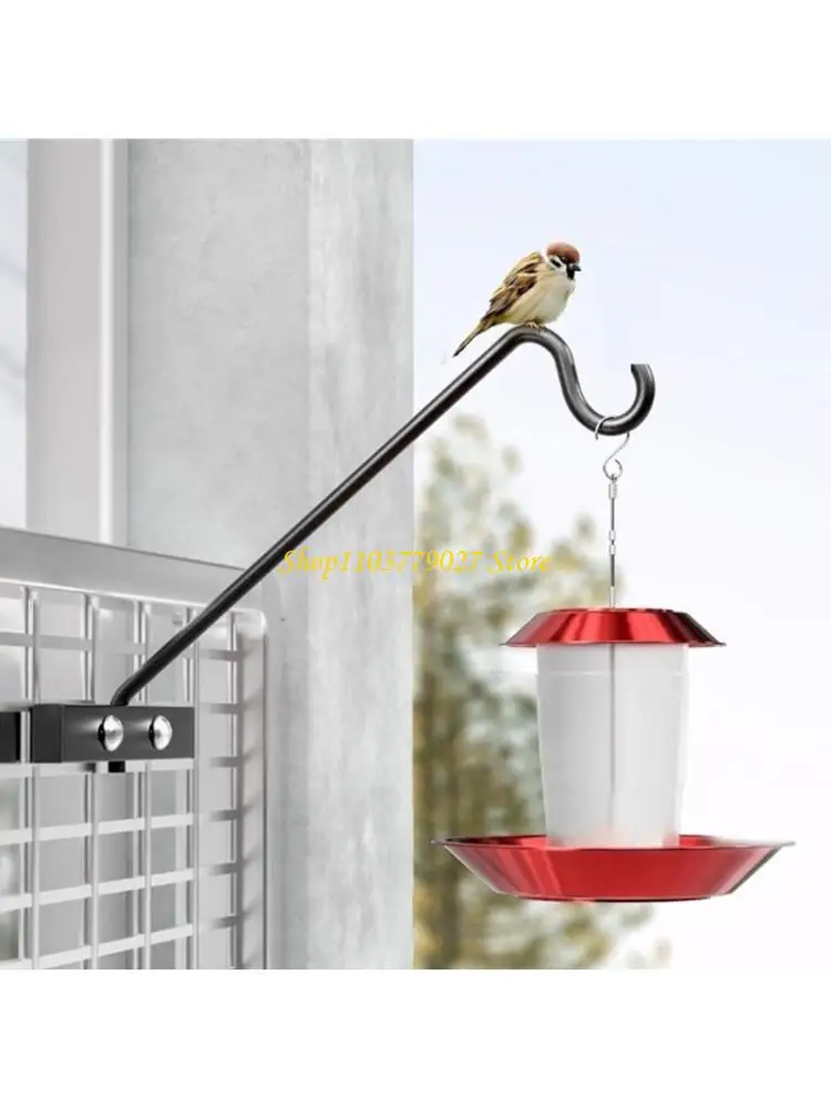 

C4DF Rotating Bird Feeders Hanger Heavy Type Decks Plant Hook Swivels Decks Hanger for Bird Feeders Plant