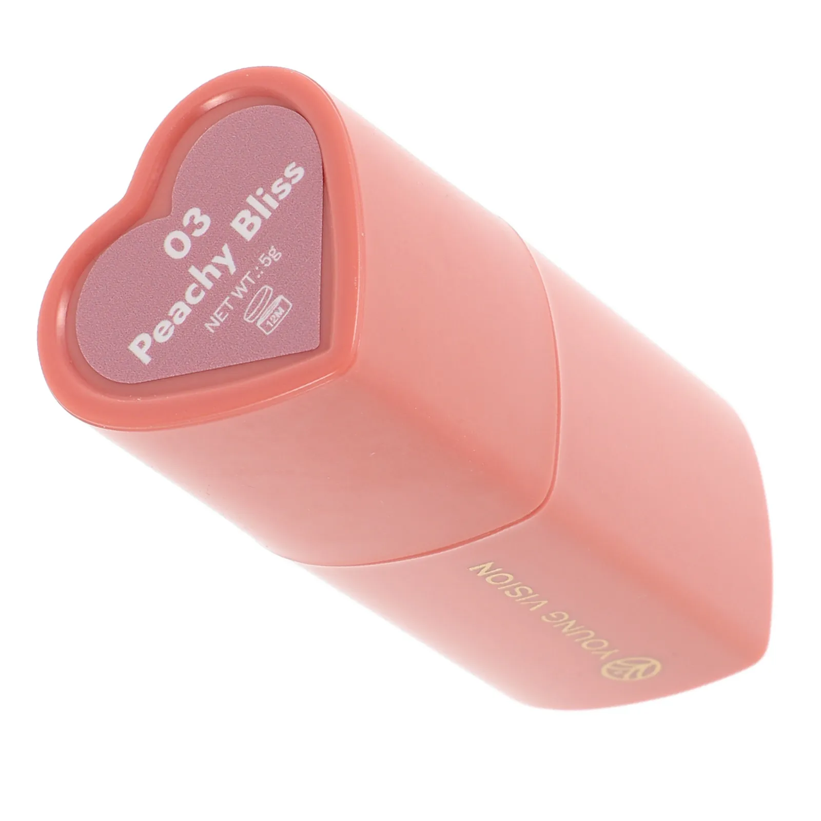 Heart Shaped Blush Stick Combines Blush Contour Lip Color Lightweight Mousse Texture All Day Wear Makeup Essential