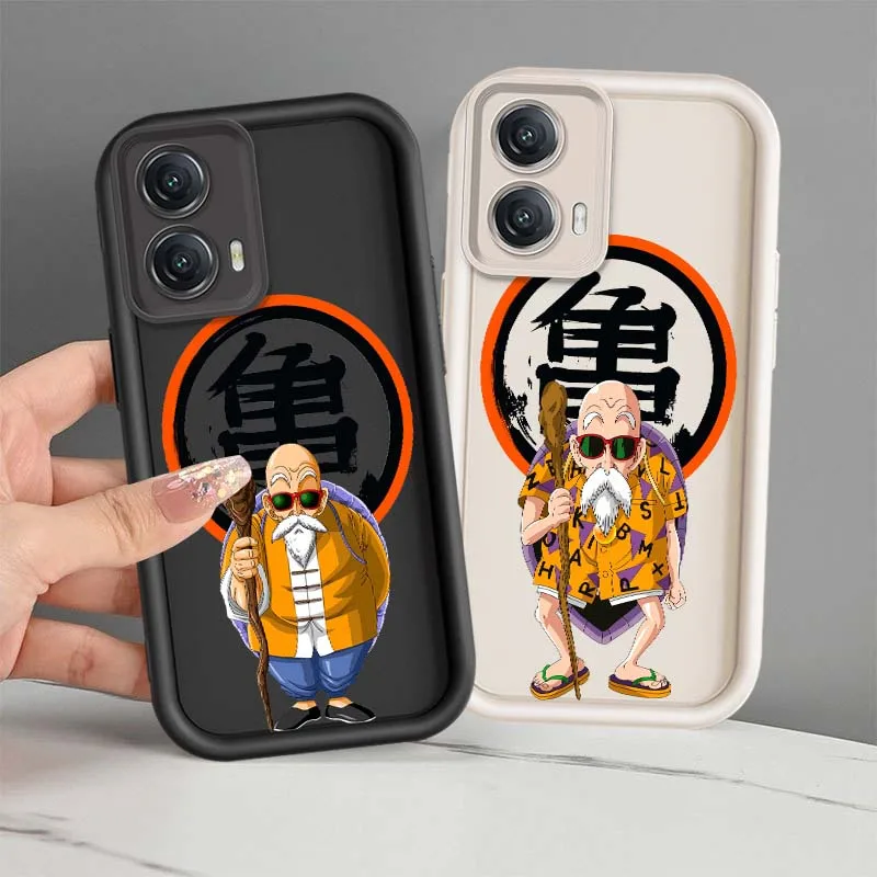 

D-Dragon Ball Anime Master Roshi Cover For Motorola MOTO Edge G85 G54 G35 G34 G32 E22 E14 G04 50 5G Eye Ladder Phone Case