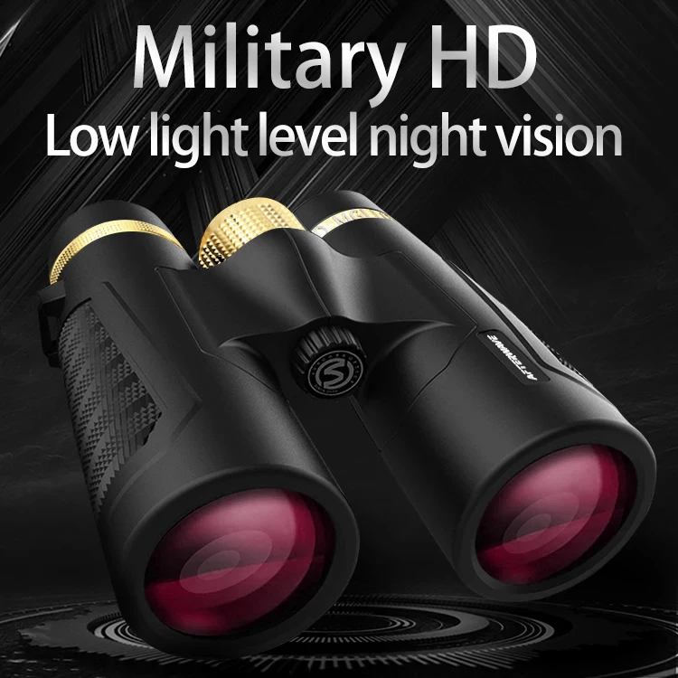 

Binoculars Telescope 12X42 High Magnification Portable Ipx4 Waterproof Bak4 Prism for Mountain Climbing Hunting Hiking