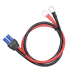 50cm 10AWG EC5 Female To O Ring Terminal CablePower Wire Connector Extension Cable Silicone Cord Emergency Battery Jump Cable