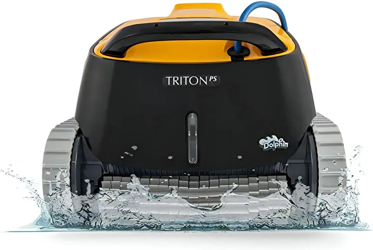 Triton PS Automatic Robotic Pool Vacuum Cleaner, Always Cleaning, Never Charging, with Scrubber Brush, Ideal for In-Ground Pools