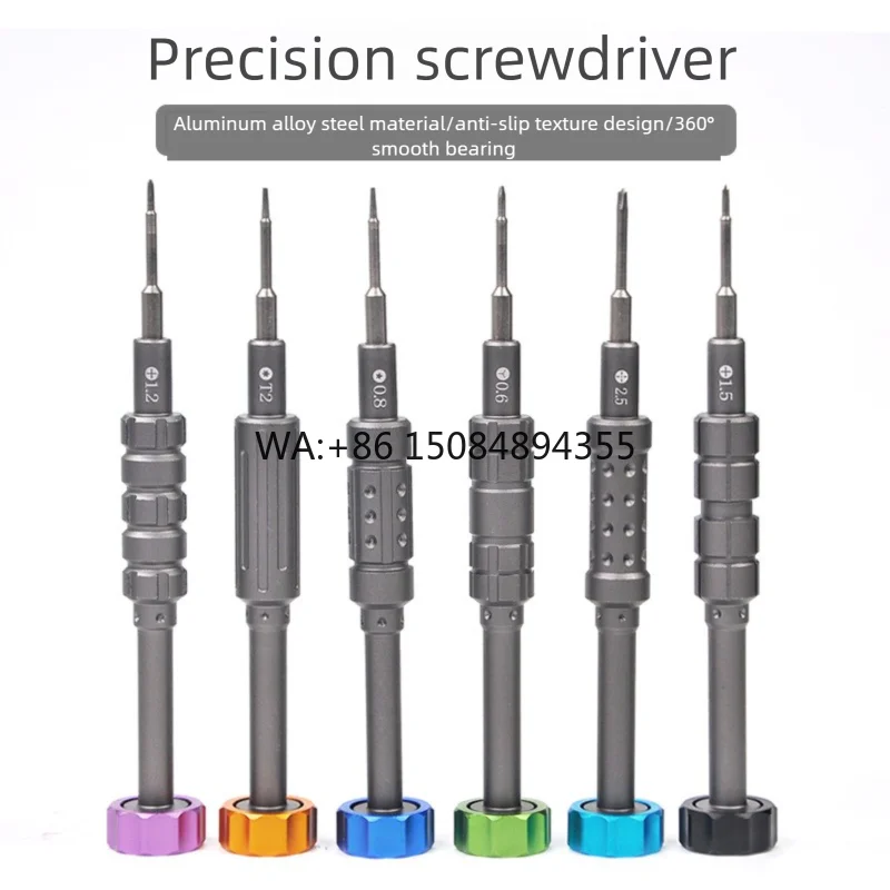 Magnetic Multipurpose Anodized Repair & Disassembly Screwdriver Set for Watches Glasses Android & Apple Phones-DIY Steel Tool