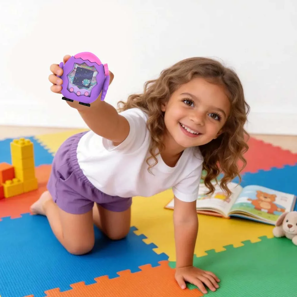 

Silicone Case for Tamagotchi Paradise, Cute Cartoon Protective Cover for Kids, Non-Slip Shockproof, 360-degree Full Protective