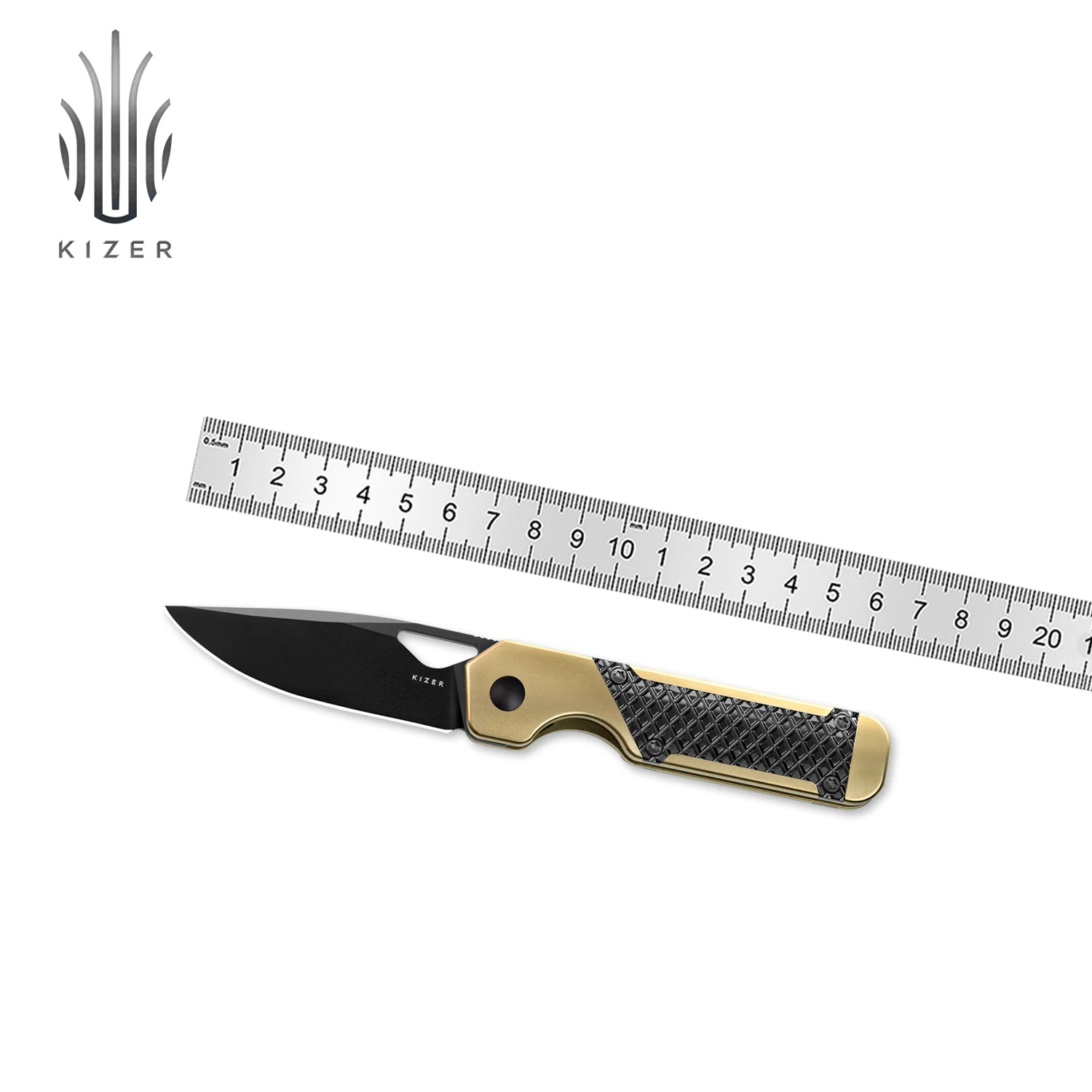 

Kizer Folding Knife Mini Militaw Ki3634SA Titanium Handle with M390/S45VN Steel Blade Multitool Survival Knife 2024 New Arrivals