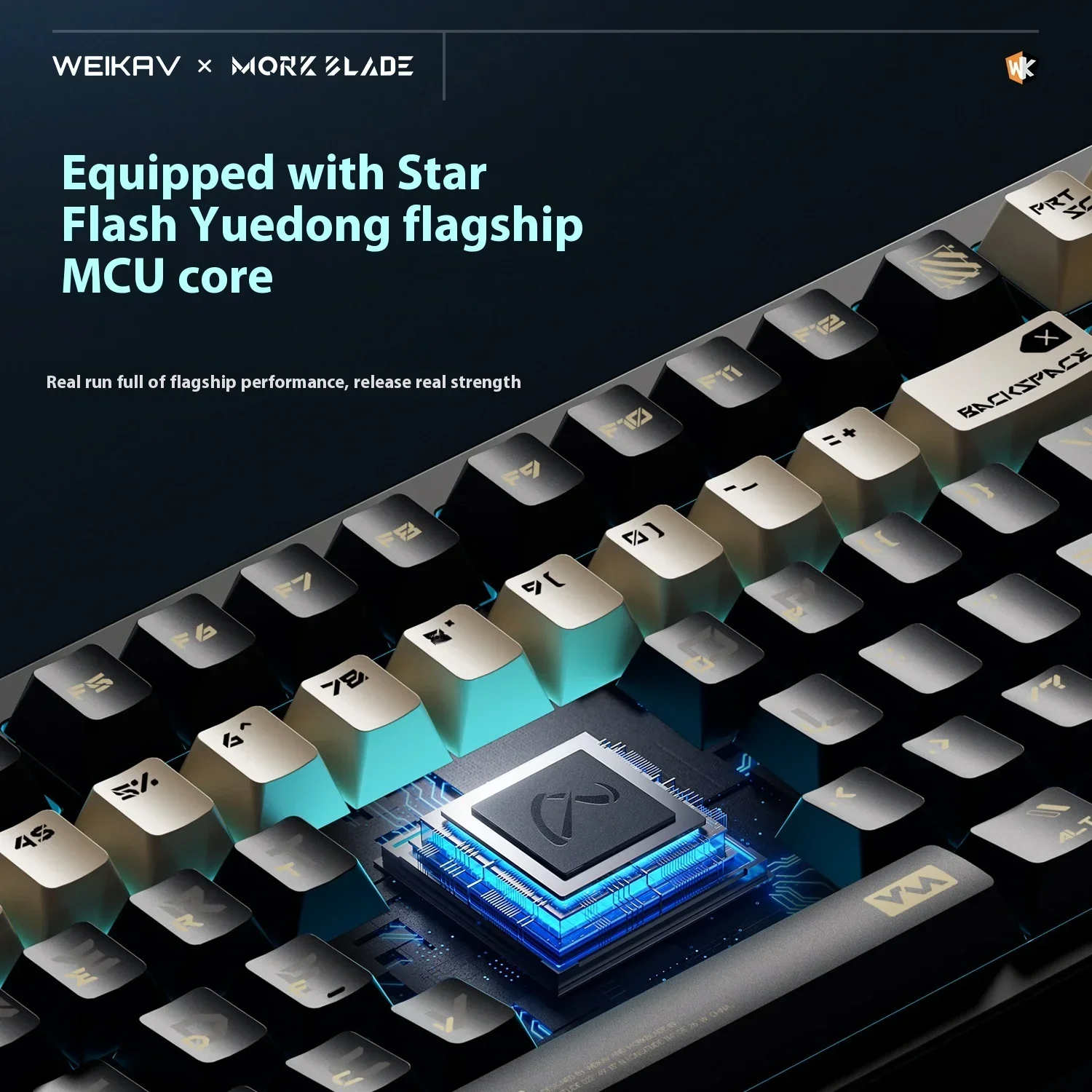 

Weikav Morkblade K-One80 Keyboard 8000hz Rt0.005 Carbon Fiber Positioning Board Aluminum Gaming Keyboard For Pc Accessories Gift