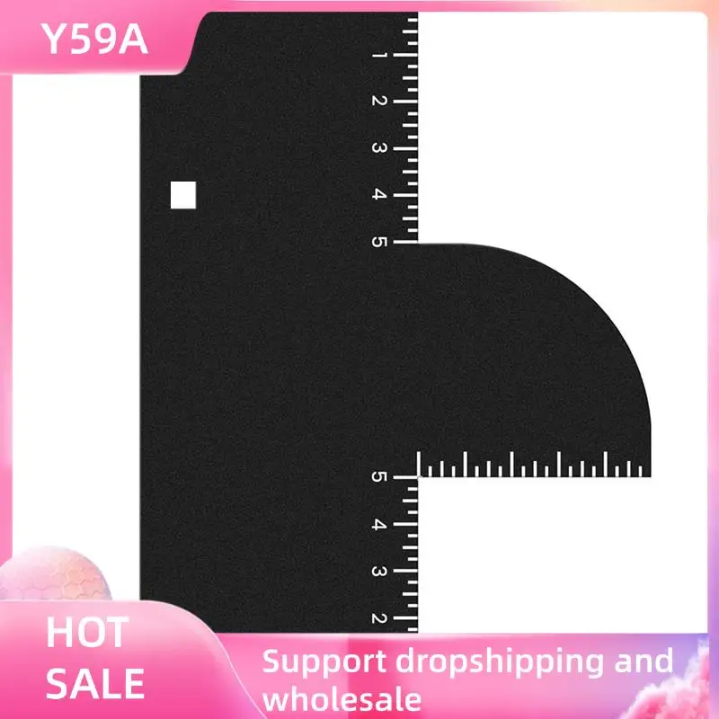 Y59A Enhancement Reusable Hairline Shaping Tool, For Barbers With Measurement Indicators, High Precision Card