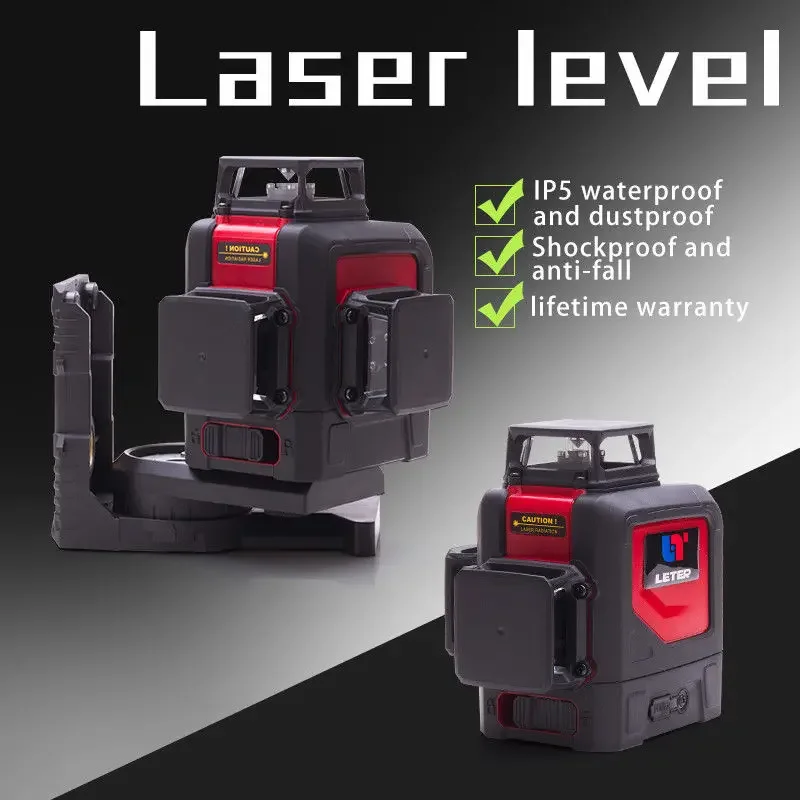 NEW LETER 3D laser level 360 level green lase line red laser