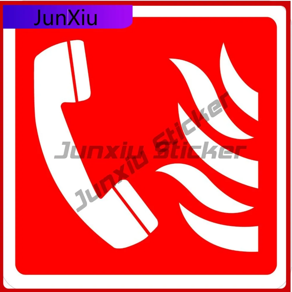 

Emergency Phone Fire Trendy Limited Durable Aesthetic Laptop Decal Decoration Waterproof Vinyl Car Window Bumper Auto Exterior
