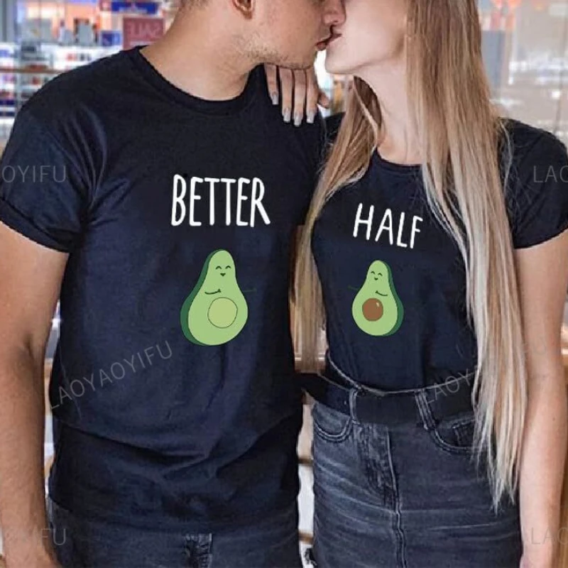 Couple Shirt for Him&Her Funny Couple T-Shirt Honeymoon Anniversary Gift Wife and Husband Clothes Y2k Tops Baggy Matching Shirts