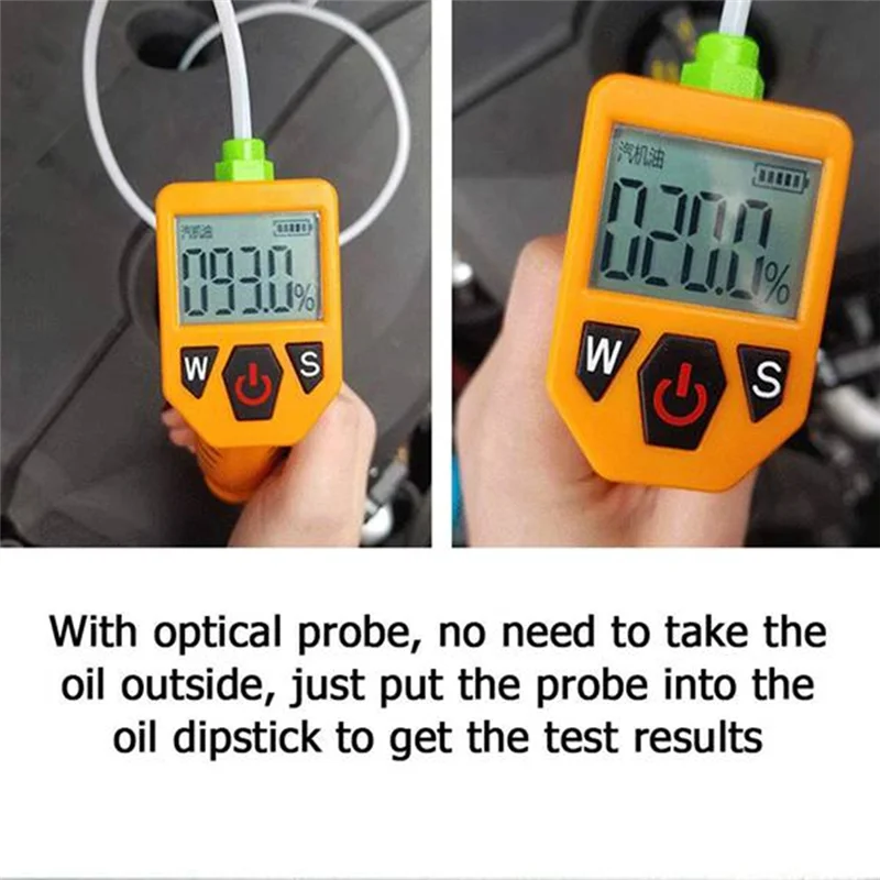 

A84Z-Engine Oil Tester For Auto Check Oil Quality Detector With LED Display Gas Analyzer Car Testing Tool