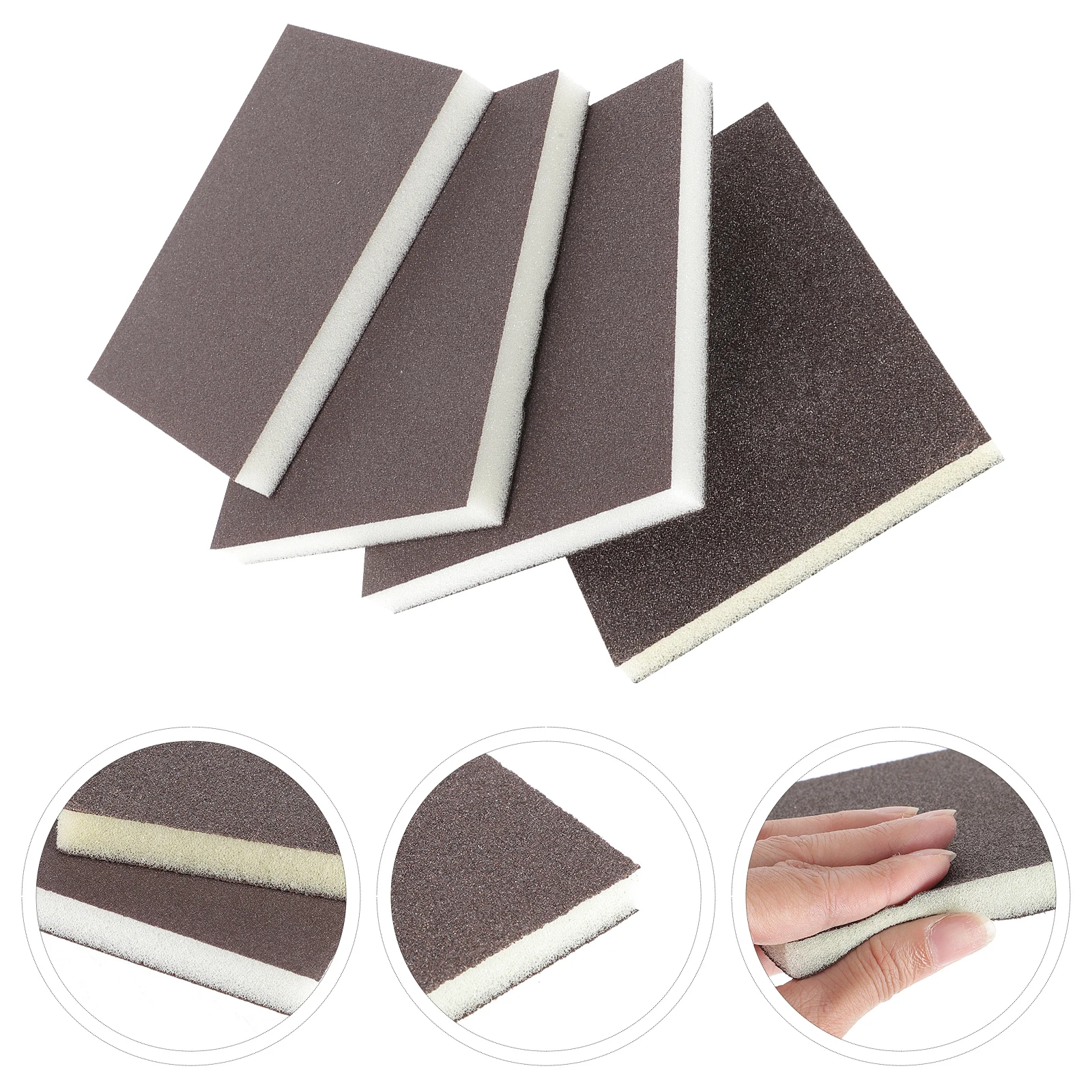 

20 Pcs Sponge S Blocks Lightweight Compact Wood Cleaning Furniture Floors Polishing Abrasive Pads Tools