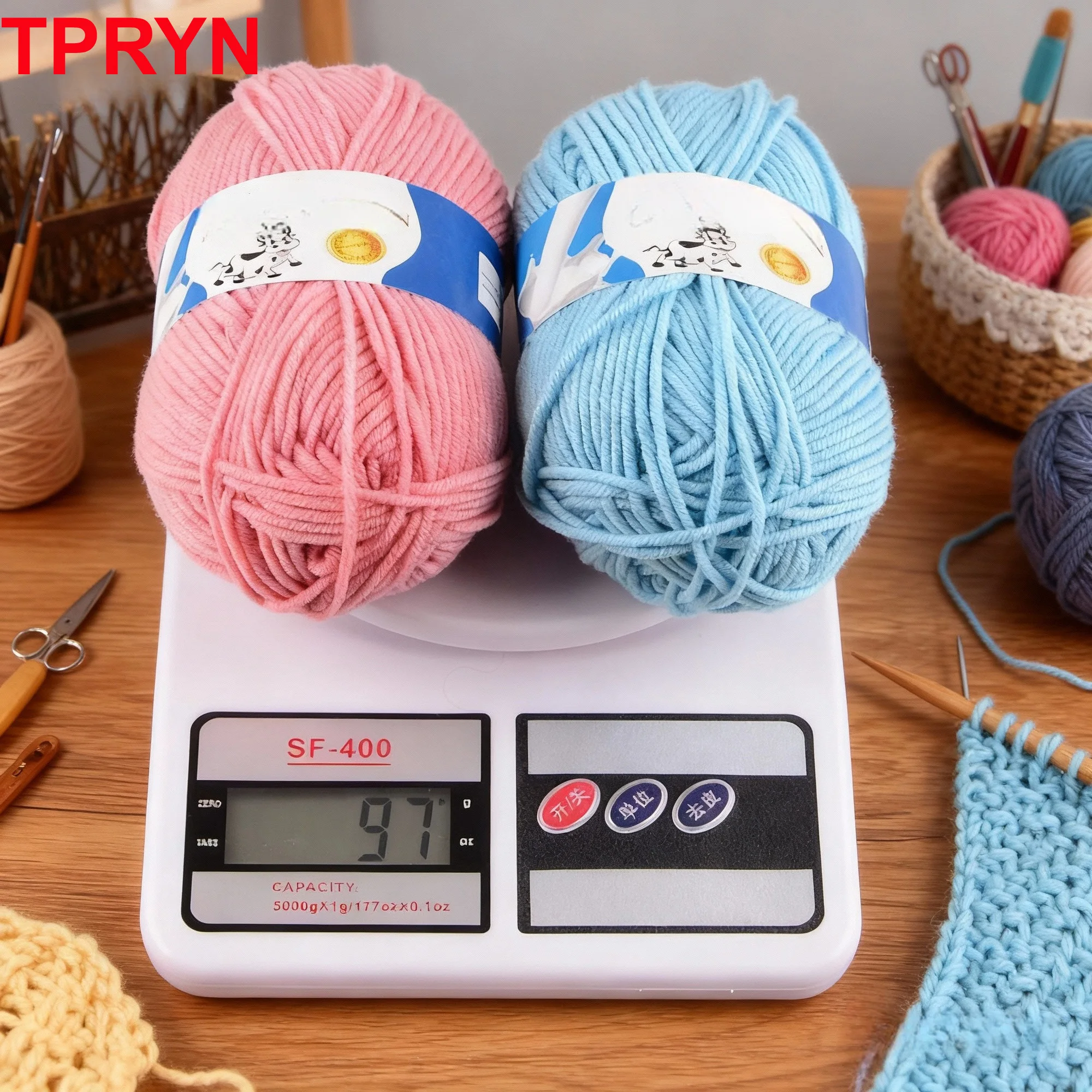 1Pc 50g Crocheting Milk Cotton Yarn Hand Knitting sweater blanket hat threads Crochet amigurumi bag line 95m