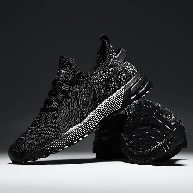 Men's plus size breathable casual sneakers spring summer mesh outdoor racing running shoes student lightweight speed sports shoe