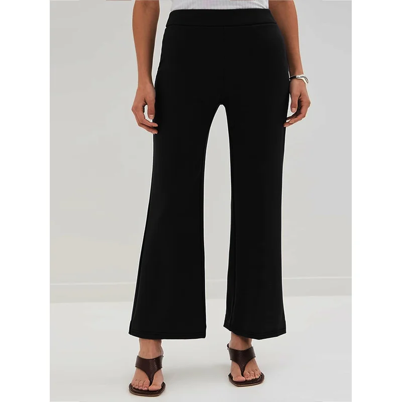 2026 Office Wear Plus Size Regular Waist Slim Fit Straight Pants