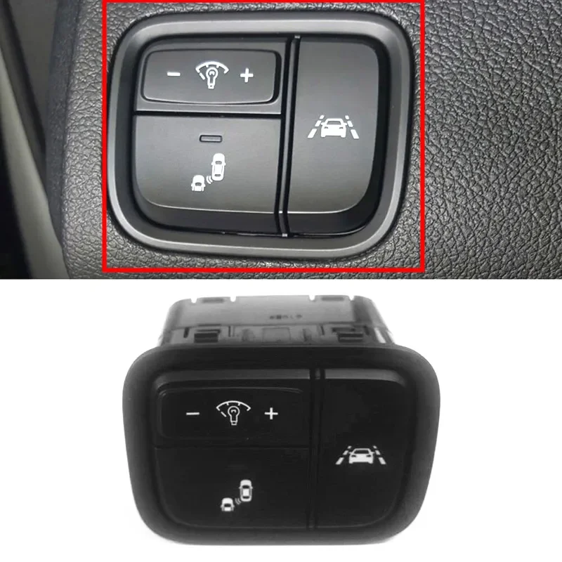 Side Crash Pad Switch Assy for KIA 2016 + Optima K5 Instrument Brightness Button Radar Assisted Anti-slip 93700D4100WK