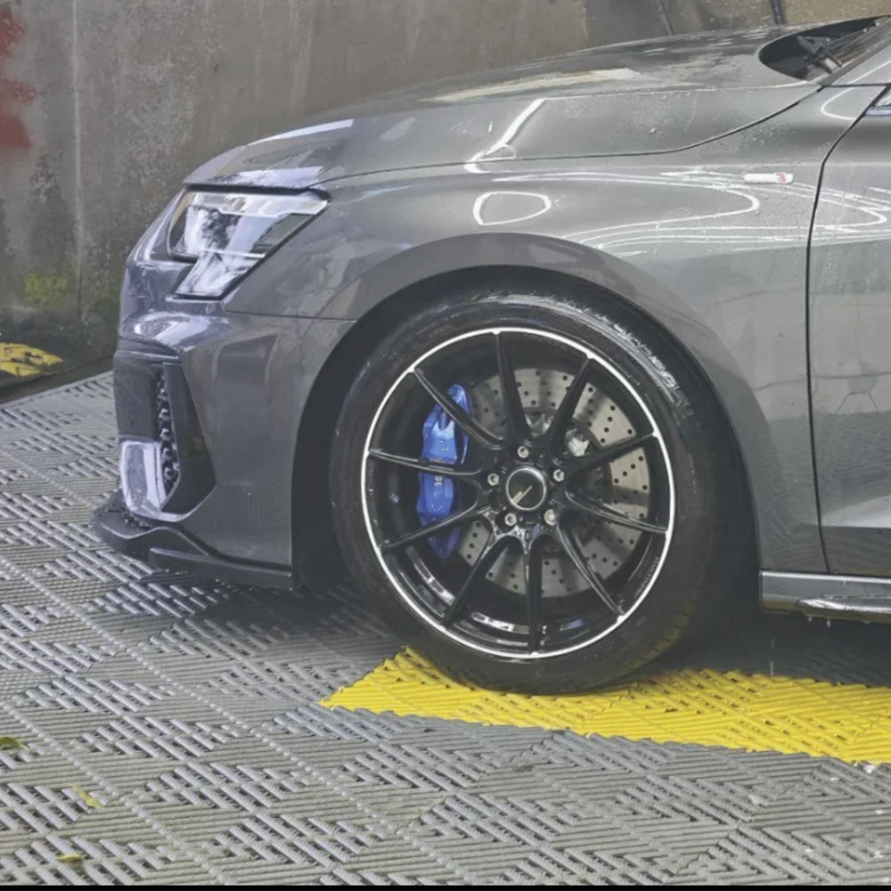 For Audi A3 S-Line S3 8Y 2021 2022 2023 2024 Car Front Bumper Lip Splitter Front Lip Cover Splitter Protector Trim