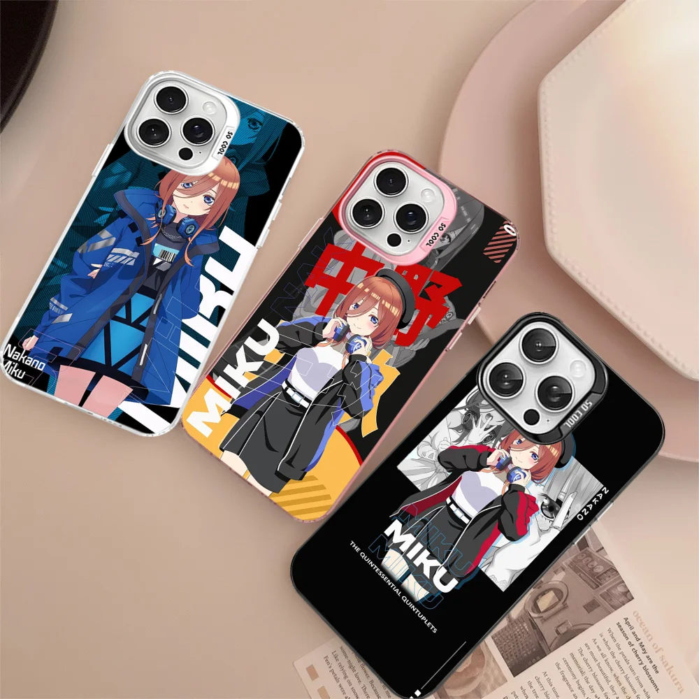 

Nakano Miku Phone Case For IPhone 16 15 14 13 12 11 Pro Max X XR XSMAX 8 7 Plus Matte Shockproof Back Cover