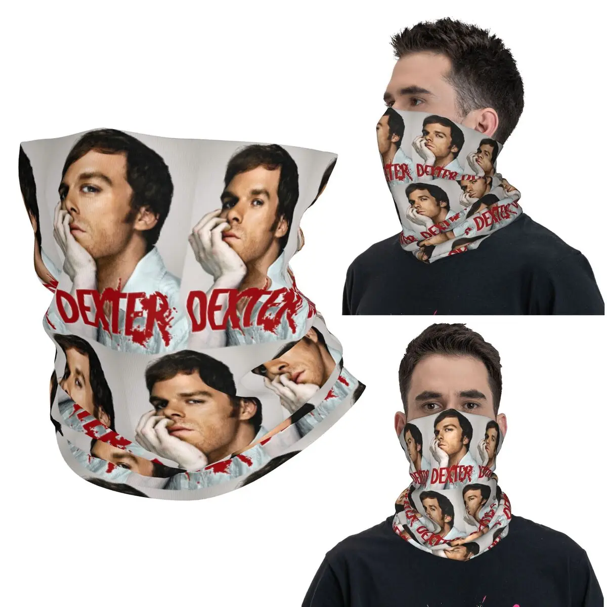 

Бандана-шарф Dexter Morgan Movies с принтом, многофункциональная балаклава для езды на велосипеде, унисекс, для взрослых, на все сезоны
