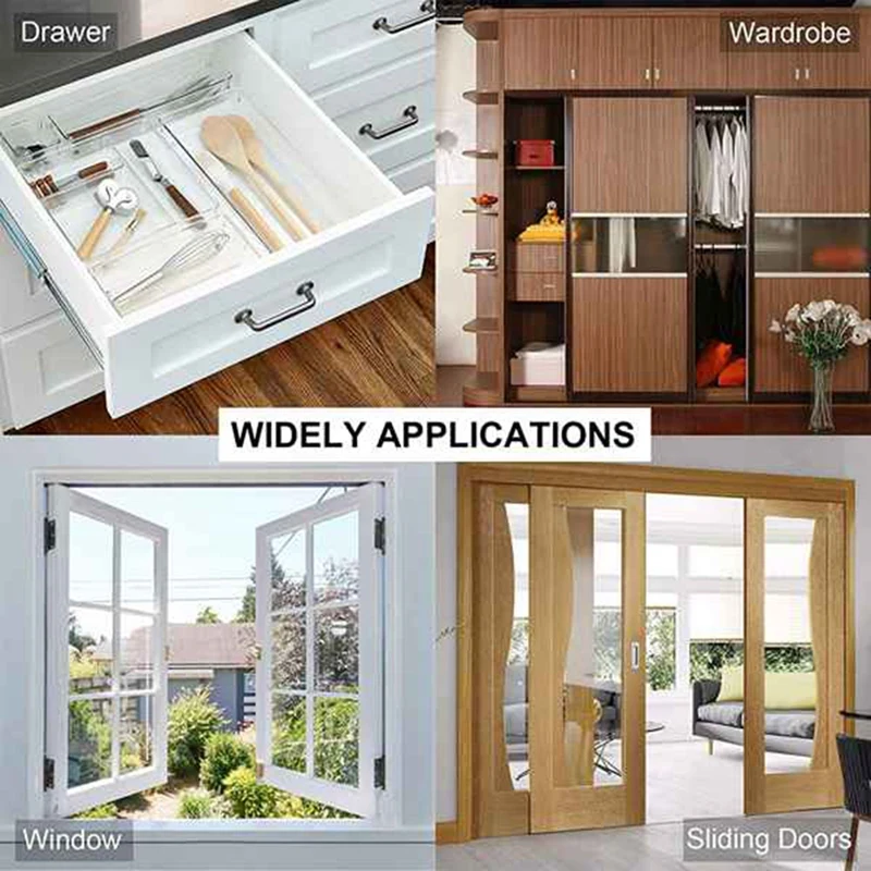 Tangkapan magnetik kabinet baru, 8 pak Ultra tipis pintu kabinet magnet menempel di Laci kabinet magnetik Latch penutup magnetik