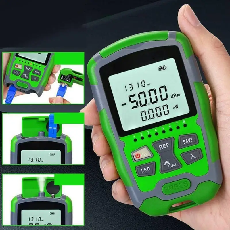 Lightweight 3 in 1 Networking Testing Device Opticals Power Meter And Cable Analyzers For Field Use 24BB
