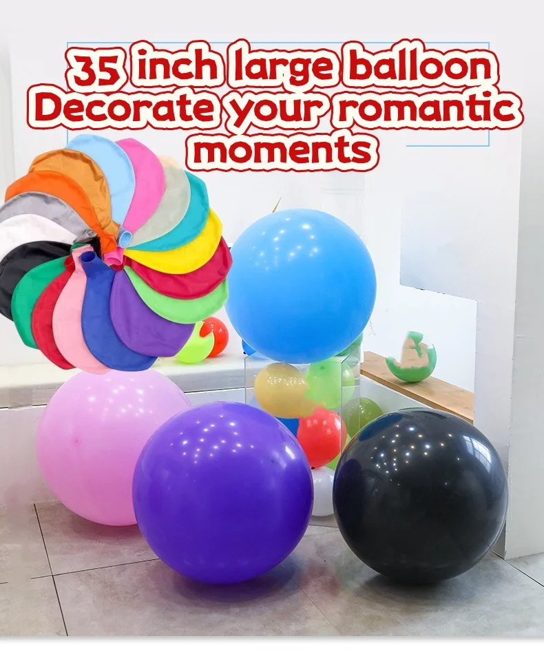 3 قطعة 35 بوصة كبيرة الحجم بالونات اللاتكس لعبة بالون الحلوى استحمام الطفل ديكور الهواء Globos حفل زفاف عيد ميلاد الديكور طفل هدية #1