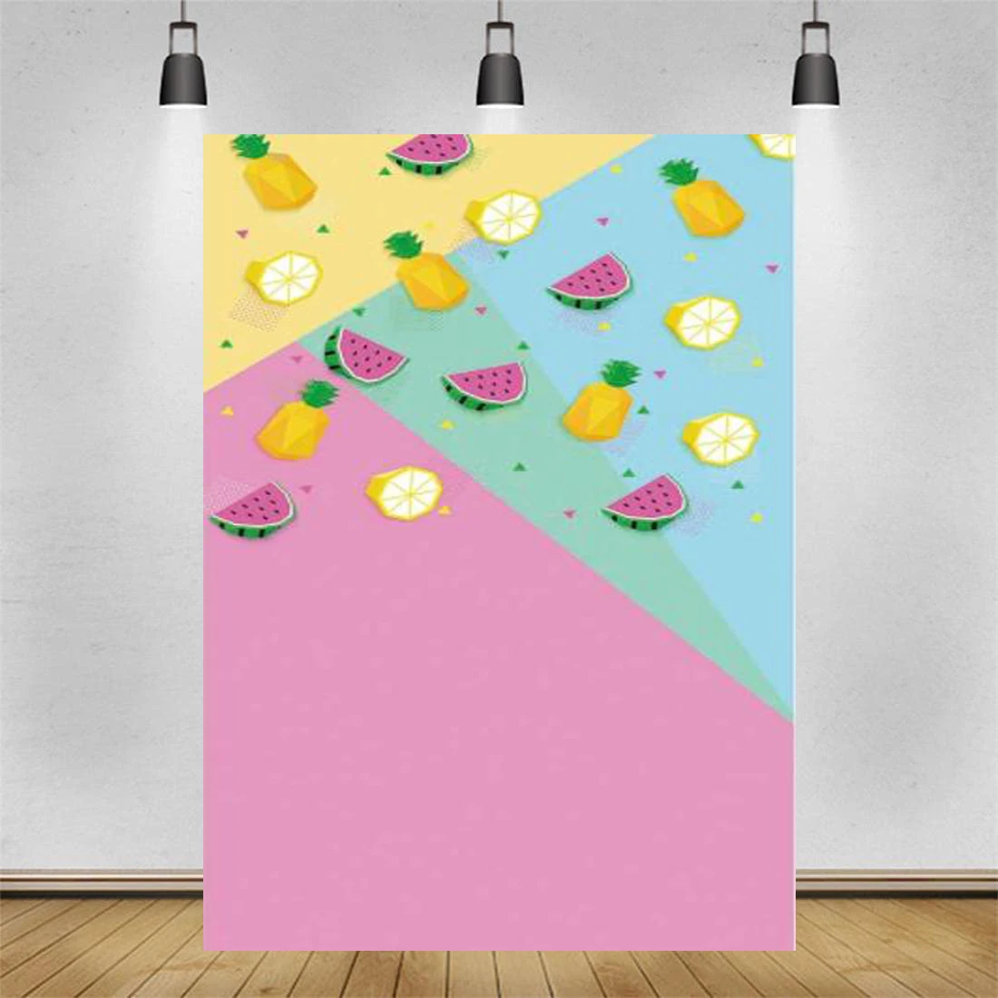 Photography Backdrops Colorful Cartoon Fruit Watermelon Custom Backdrop Children Background For Photo Studio