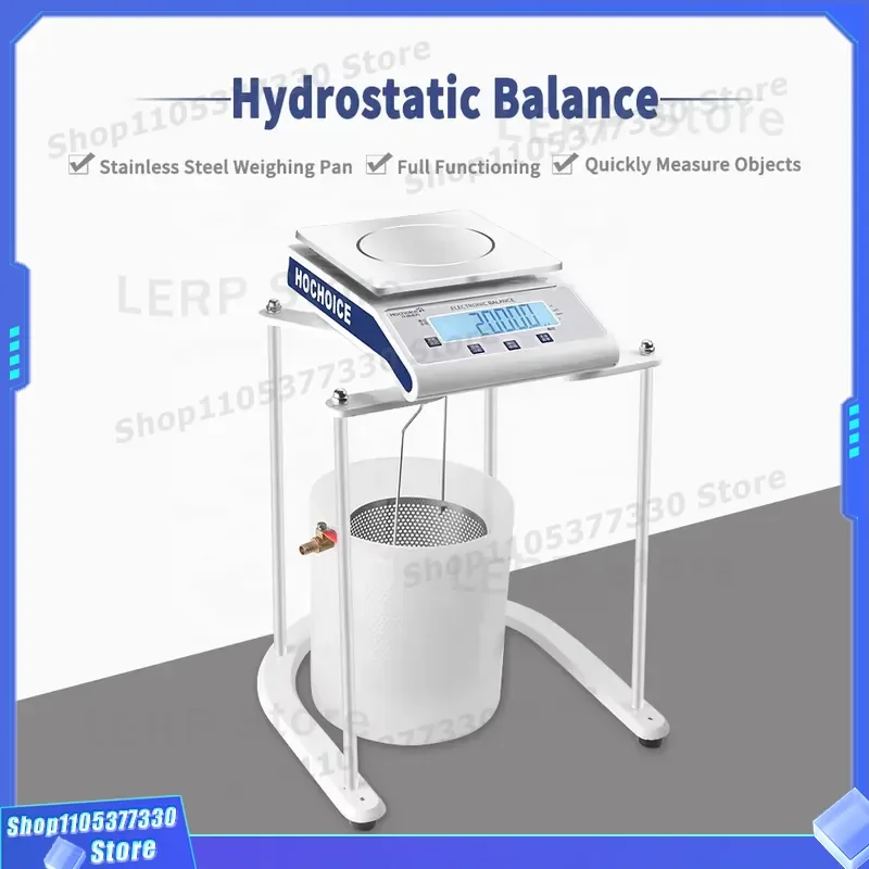 0.01g High Precision Digital Electronic Balance Specific Gravity Density Meter Static Pressure Scale for Lab Jewelry Gold