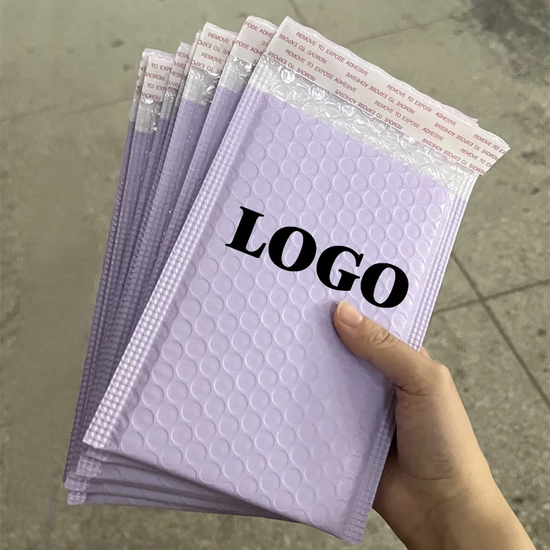 10pcs Custom Logo Bubble Mailers Poly Bubble Mailer Self Seal Padded Envelopes Gift Bags Packaging Bags For Clothing Cosmetic