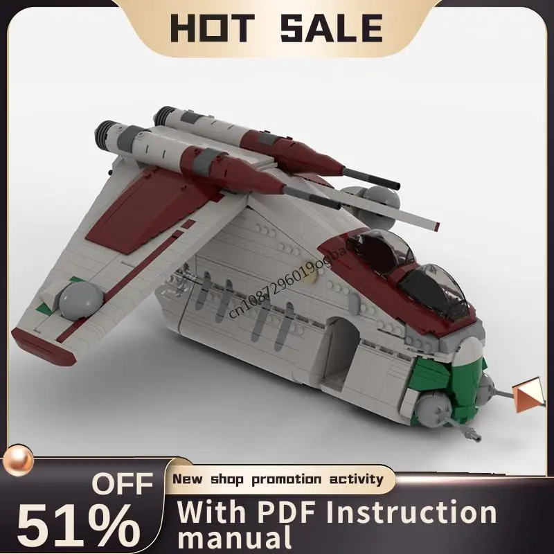 

New 1679Pcs Famous Star Battle Movie Moc Low Altitude Assault Transport Creative Ideas Child Toy Birthday Gifts Building Blocks