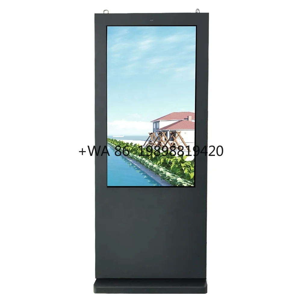 

Сенсорная функция, цифровая вывеска, уличный тотем, напольная подставка, экран, водонепроницаемый ЖК-дисплей для рекламы