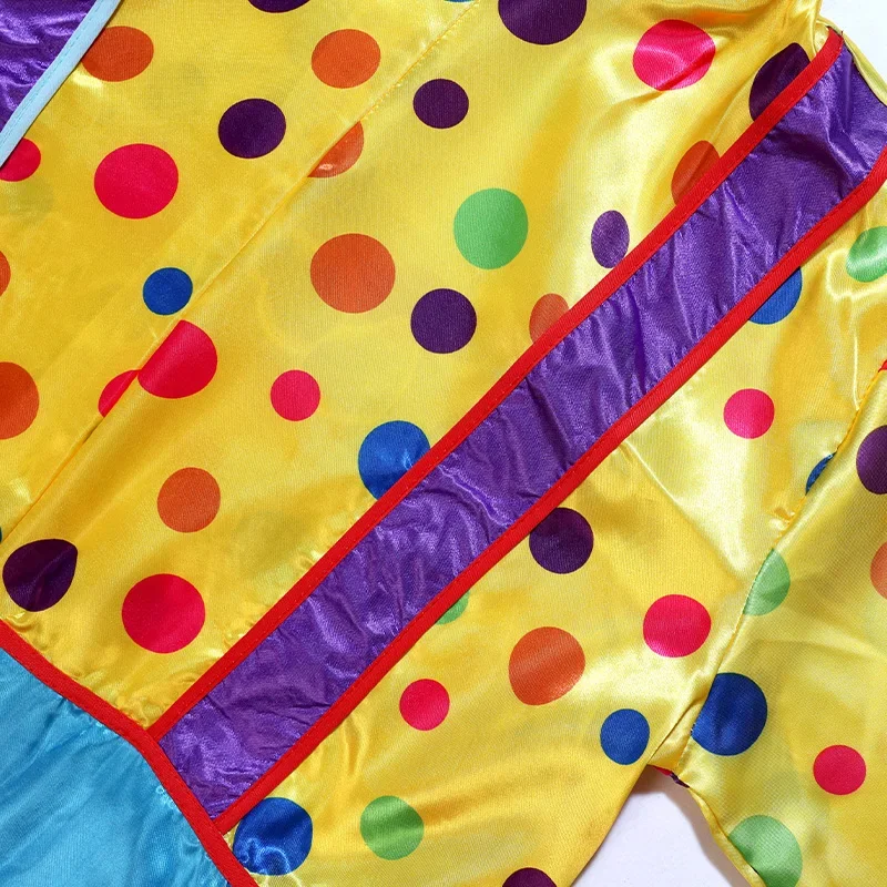 Clown Jumpsuit Hat Shoes Joker Cosplay Costumes For Adult Loose Clothing Carnival Party Dress Up&J1