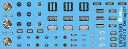 1/35 Scale Vehicle Dials & Placards Sd.Kfz. 10 D7 (PE+Decal) LW35100 Modeling Upgrade Kits