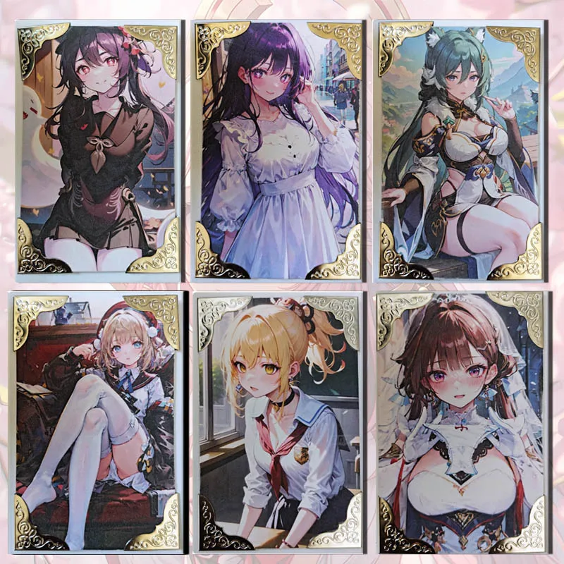 

Goddess Story Rose Island ACG card albedo Kuki Shinobu Keqing Kafka Ganyu Klee boy Toy collection Birthday Christmas gifts