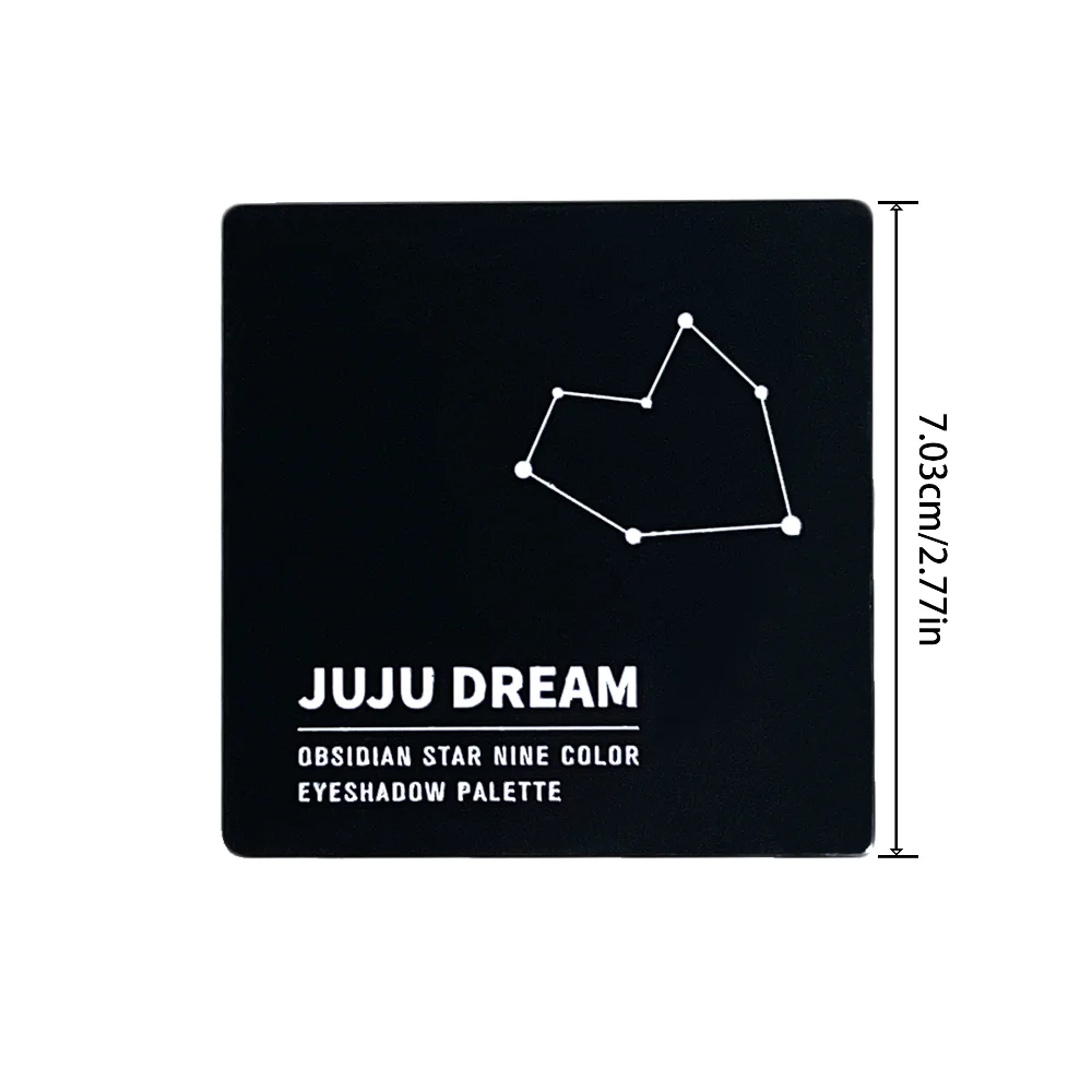 9-Color Dark Eyeshadow Palette Black Swan Smoky Matte Glitter, Waterproof Sweatproof, Long-Lasting Easy Blend, Unisex