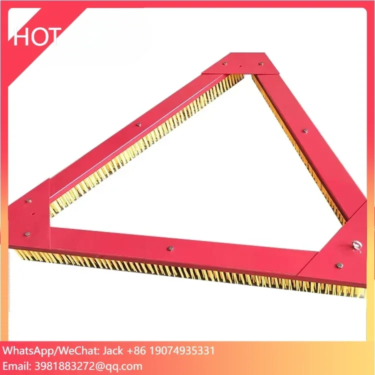 Sports Turf Triangle Brush Machine Plastic Artificial Grass Lawn Brush for Soccer Field Landscaping Football Soccer Application
