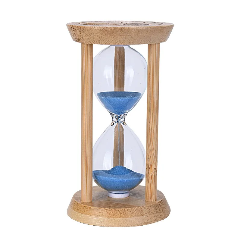 Creative Bamboo Fluorescent Or No Hourglass Timer Office Home Bedroom Decoration 1-30 Minute Ambient Luminous Hourglass