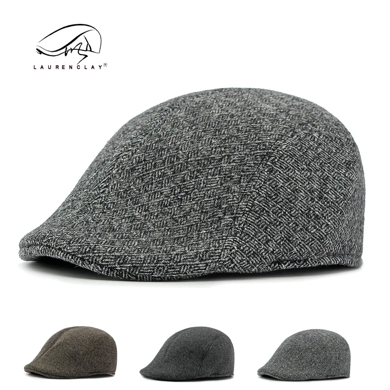 

Cross-border Hat Autumn And Winter Thickened Warm Middle-aged And Elderly Peaked Cap British Retro Woolen Advance Hats Dad's Hat