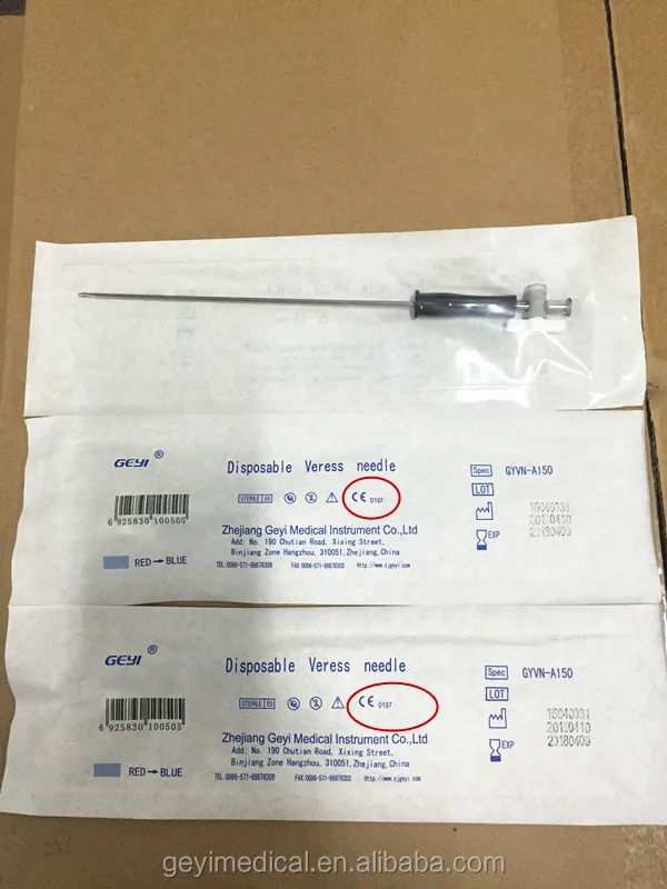 Laparoscopic Surgical Instruments Disposable Veress