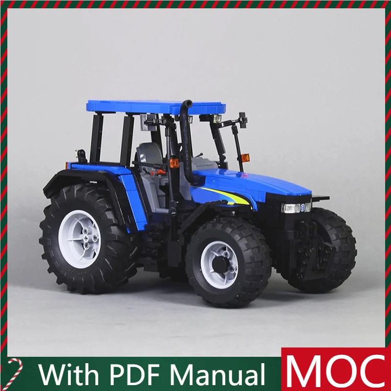 1150 SZTUK Popularny Model Traktora Rolniczego TM 140, Modułowe Klocki Konstrukcyjne, Zabawki do Składania dla Dzieci, Prezent na Festiwal, Niespodzianka, Prezent Urodzinowy