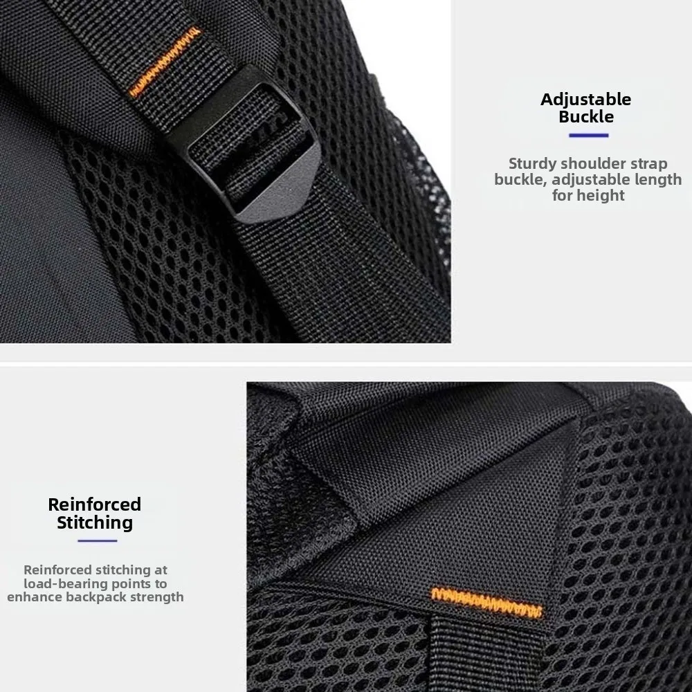 オックスフォード布学生デイパック抗スプラッシュ水コントラストカラー大容量スクールバッグ固定ウェビングポリエステルラップトップバックパック