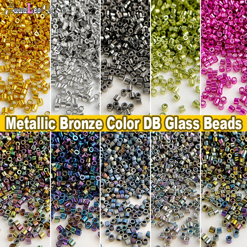 Nowy DB 1.3*1.6mm MKY metaliczny kolor brązu koraliki szklane 11/0 japonia luźne koraliki dystansowe do tworzenia biżuterii DIY akcesoria do szycia