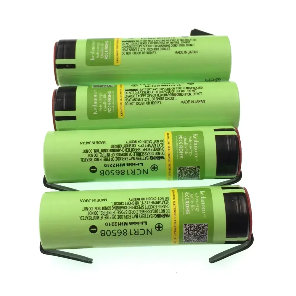 NEW original NCR18650B 3.7V 3400mAh 18650 rechargeable lithium battery is suitable for Panasonic flashlight + DIY nickel film