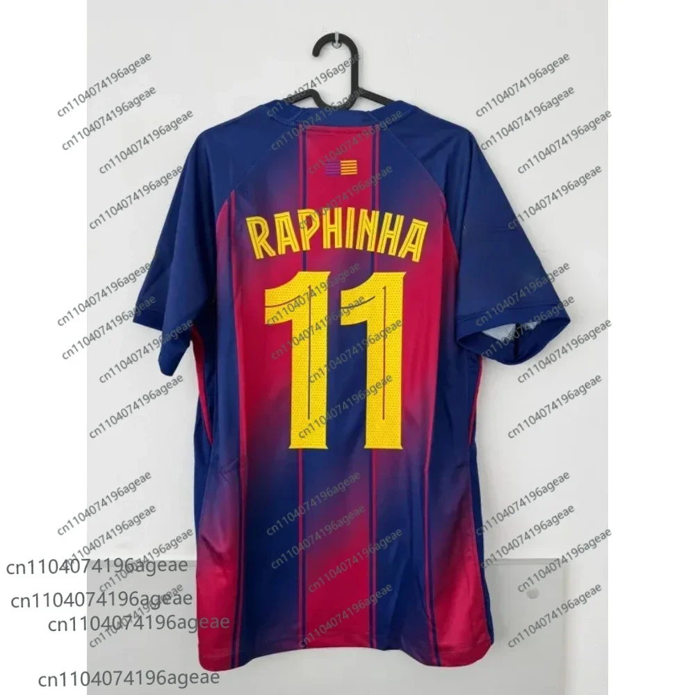 25-26 يامال رقم 10 المنزل قمصان كرة القدم تي شيرت ثلاثية الأبعاد مطبوعة قصيرة الأكمام تي شيرت رياضي نفس الكبار والأطفال