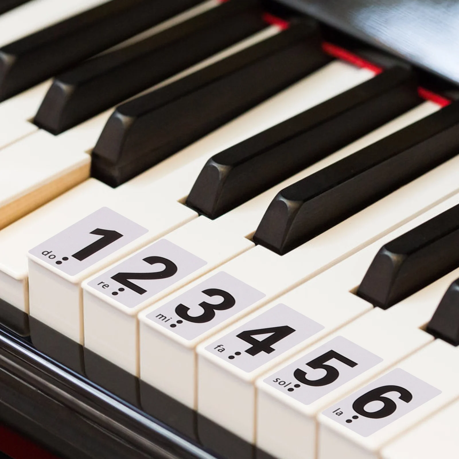 

1Set Piano Stickers for Keys Non Fading Sweatproof Labels for Fast Learning Ideal Piano Accessories Beginner Training Supplies