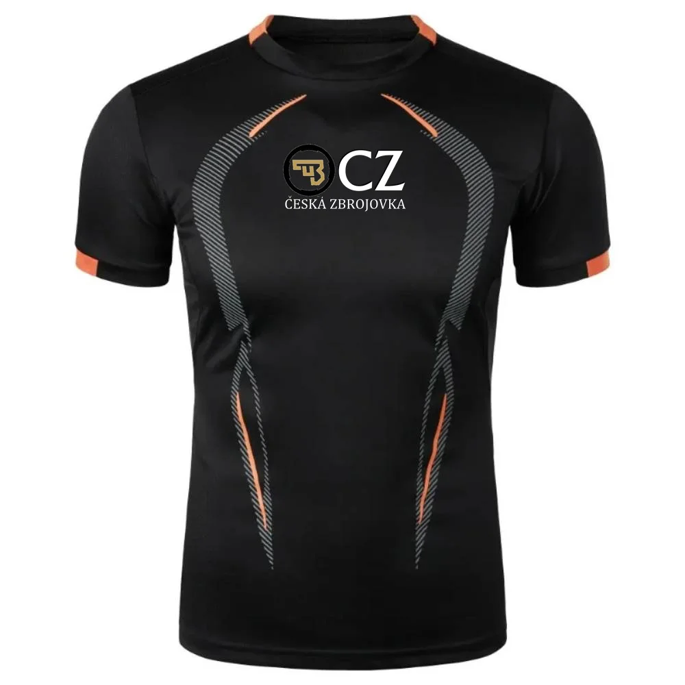 CZ Ceska Zbrojovka Armi da fuoco Tshirt Palestra Uomo Fitness Training Top Tee Compressione T-shirt