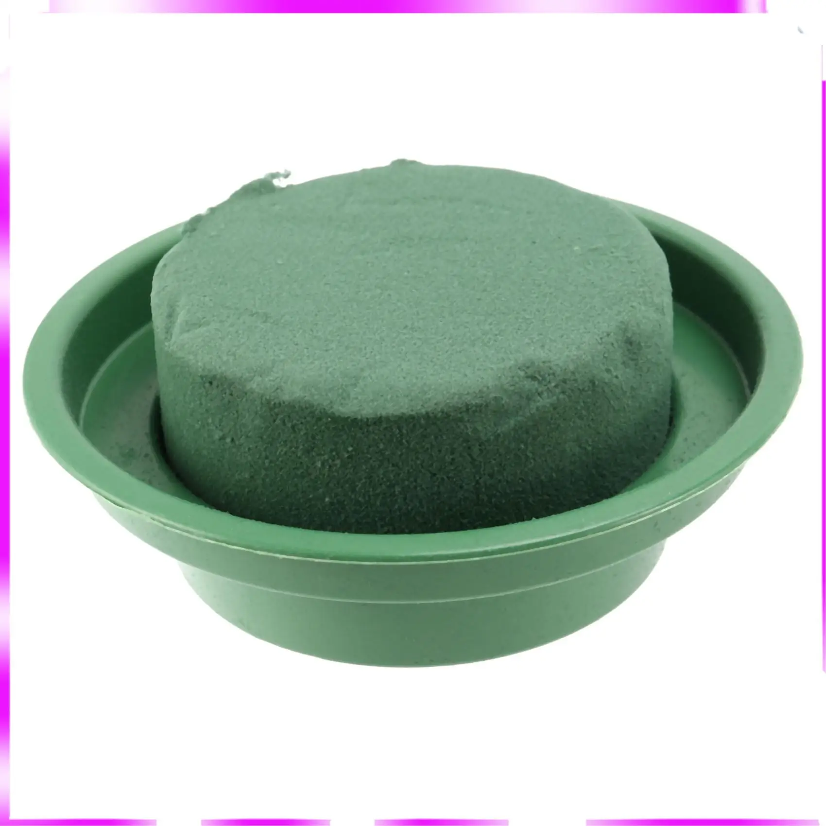 N98R 꽃꽂이 키트 - 테이블 중앙 장식품, 결혼식 통로 꽃, 파티용 단일 디자인 그릇에 6팩 라운드 꽃무늬 폼