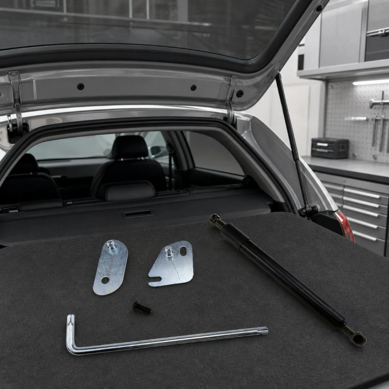 Tailgate Support Rod Kit Controlled-Drop Tailgate Assist Kit Gas-Charged Heavy-Duty for Truck Owners, Garage