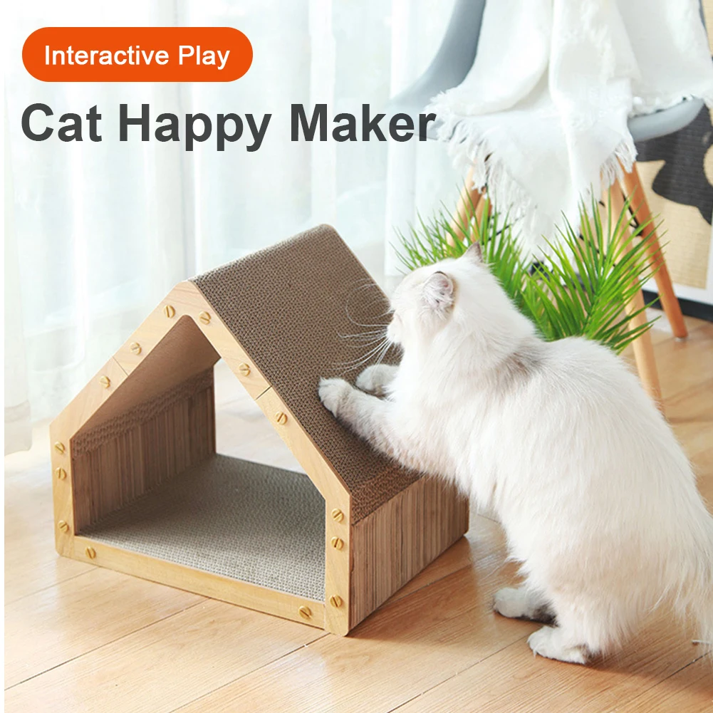 

Cardboard Cat Scratcher Vertical Cat Scratcher Scratching Board Pad for Indoor Cats & Kittens